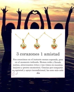 3 corazones 1 amistad